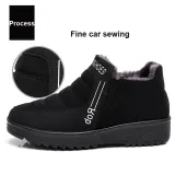 Fleece-lined Slip-On Ankle Women Boots