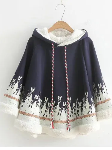 Long Sleeve Casual Cloak Outerwear