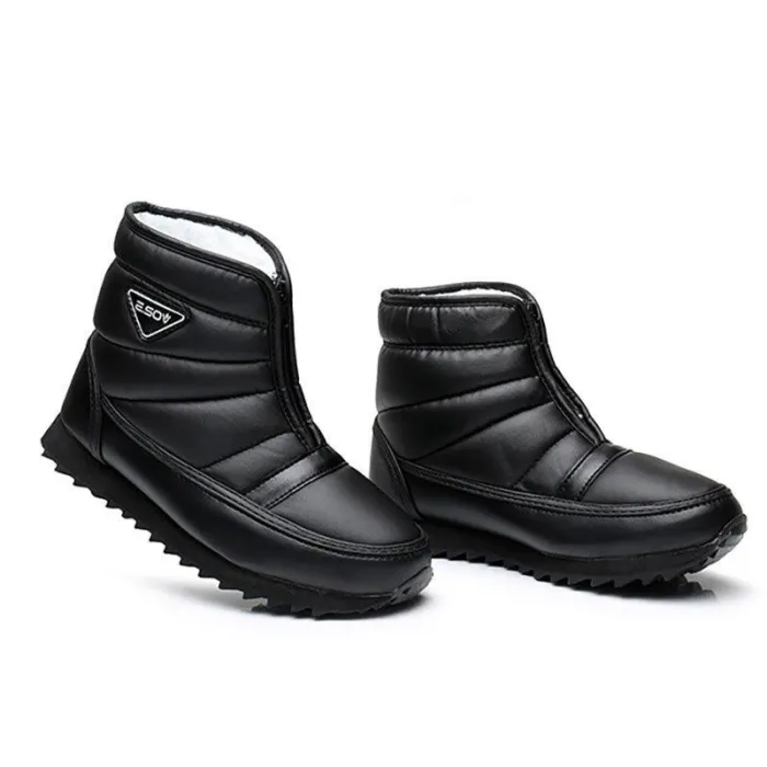 Winter Zipper Waterproof  Non-slip Snow Boots