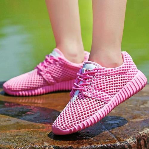 Women Mesh Fabric Sneakers Casual Breathable Durable Outdoor Shoes