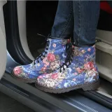 Canvas Floral Winter Boots