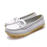 Women PU Flats Casual Slip On Plus Size Shoes