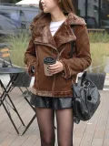 Vintage Patchwork Cotton-Blend Long Sleeve Coat