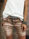 Button Down Zipper Plus Size ombre Shorts Pants