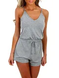 Size S-5XL Drawstring Sexy V Neck Rompers
