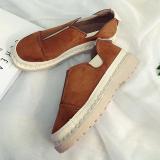 Women Artificial Nubuck Loafers Casual Comfort Slip On Shoes