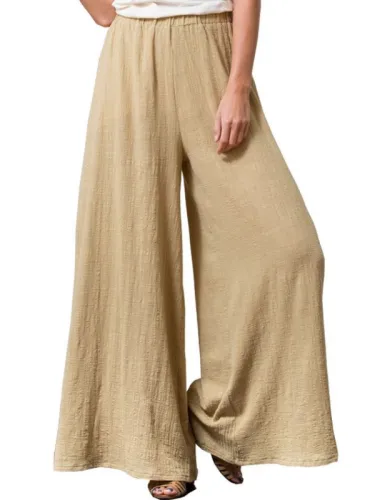 Solid Casual Pants