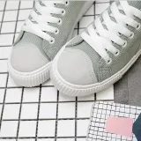 Light_green Artificial Nubuck Daily Flat Heel Sneakers
