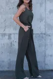 Sexy Spaghetti Strap Wide Leg Jumpsuit