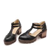 Adjustable Buckle Chunky Heel Casual Women Sandals
