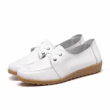 Women PU Loafers Casual Comfort Slip On Shoes
