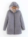 Warm Lined Zipper Pockets Hoodie Coats