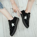 Women Comfortable Suede Casual Flat Lace-Up Sneakers