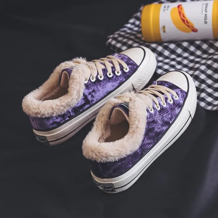 Women Athletic Faux Suede Lace-up Spring/Fall Flats Casual Winter Booties