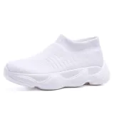 Women Mesh Fabric Sneakers Casual Comfort Socks Slip On Shoes