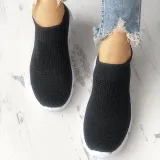 White All Season Elastic Cloth Sneaker