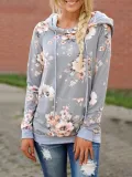 Printed Casual Polyester Hoodies