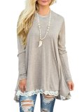 Solid Casual Polyester Top
