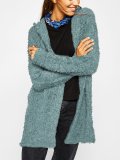 Solid Plain Hooded Casual Cardigans