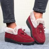 Women's Low Heel Warm Non-slip Cotton Shoes