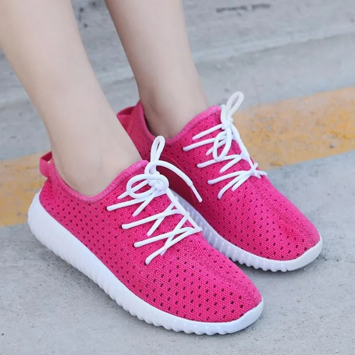 Women Mesh Fabric Sneakers Casual Comfort Breathable Shoes