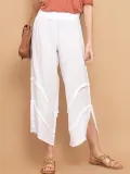 Plus Size Casual Solid Pockets Pants