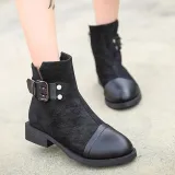 Women Booties Casual Comfort Shoes Artificial Leather Boots