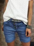 Button Down Zipper Plus Sizee Shorts Pants