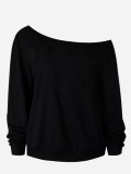 Red Printed Polyester Long Sleeve T-Shirt