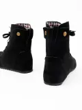 Round Toe Women Ankle Lace-Up Boots
