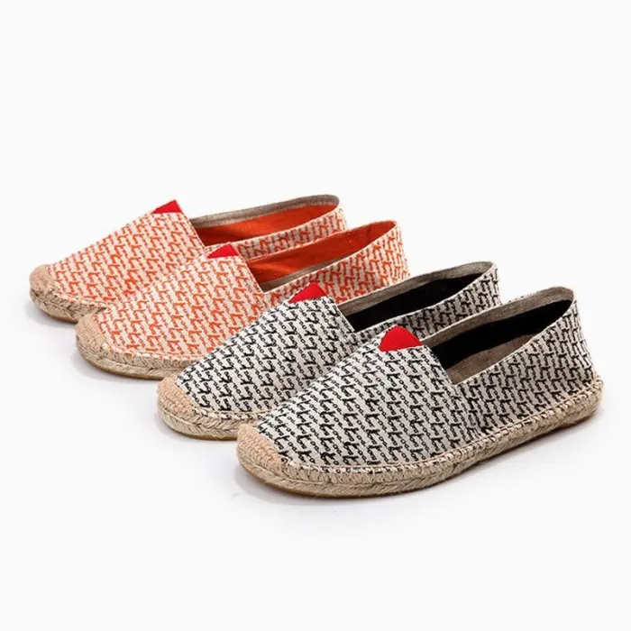 Women Canvas Loafers Casual Slip On Plus Size Flat Shoes