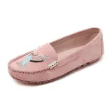 Women Artificial Suede Flats Casual Comfort Slip On Shoes