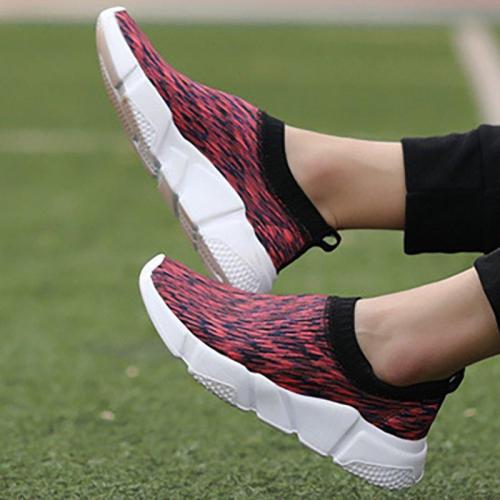 Women Elastic Sneakers Casual Comfort Slip On Plus Size Shoes