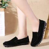 Women Nubuck Loafers Casual Slip On Plus Size Shoes