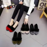 Women Cony Hair Winter Casual Platform Loafers
