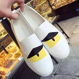 Women PU Loafers Casual Comfort Slip On Shoes