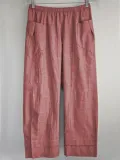 Casual Plus Size Solid Pants With Pockets