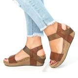 Summer Open Toe Casual Wedge Heel Sandals