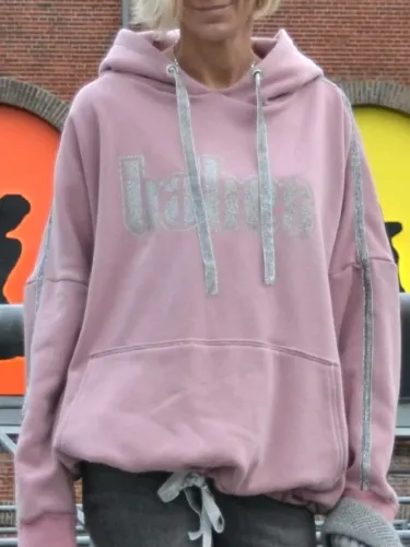 Pink Long Sleeve Hoodie Shirts & Tops