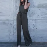 Sexy Spaghetti Strap Wide Leg Jumpsuit