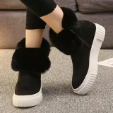 Women Casual Leopard Boots Zipper Shoes