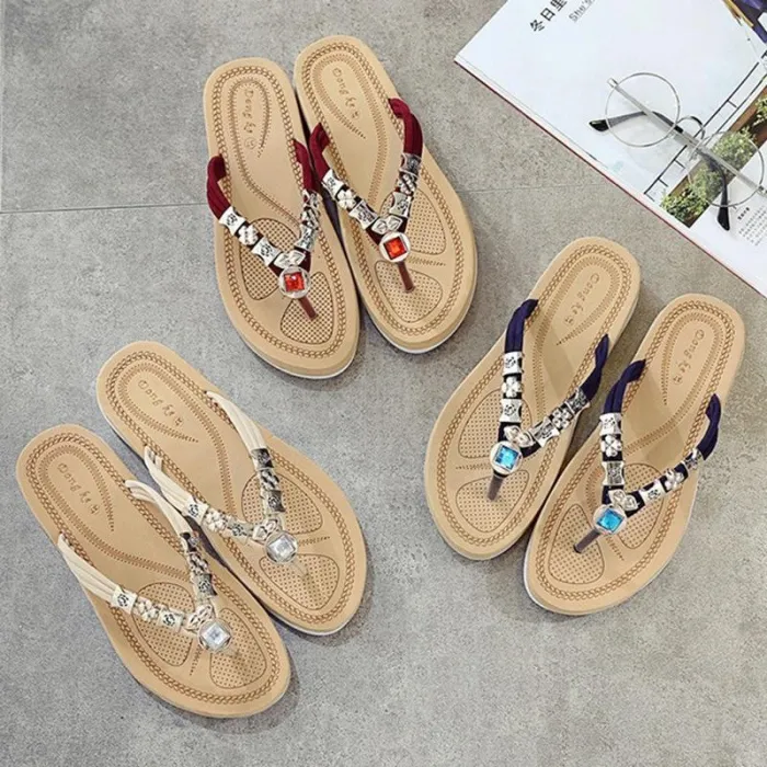 Women Flip flops Slippers  Round Toe Style