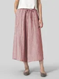 Casual Plus Size Solid Pants With Pockets