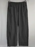 Casual Plus Size Solid Pants With Pockets