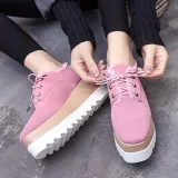 Wedge Heel Lace-Up Spring/fall Loafers