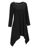 Asymmetric Long Sleeve Blouses&Shirt
