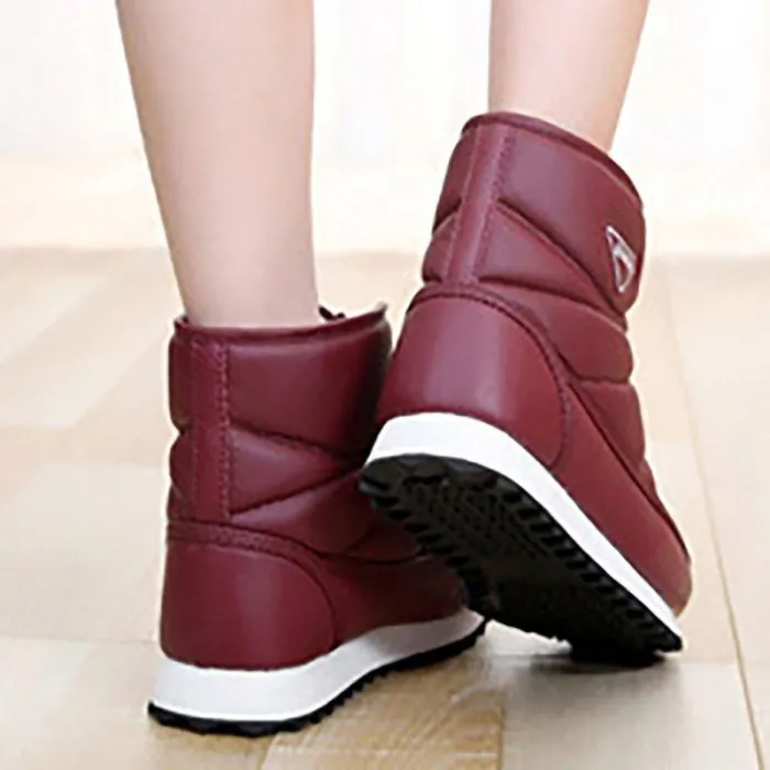 Winter Zipper Waterproof  Non-slip Snow Boots
