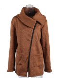 Women Warm Solid Casual Plain Lapel Coat