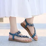Rhinestone Clip Toe Bohemia Sandals