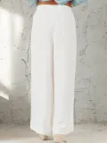 Plus Size Women Plain Casual Pants